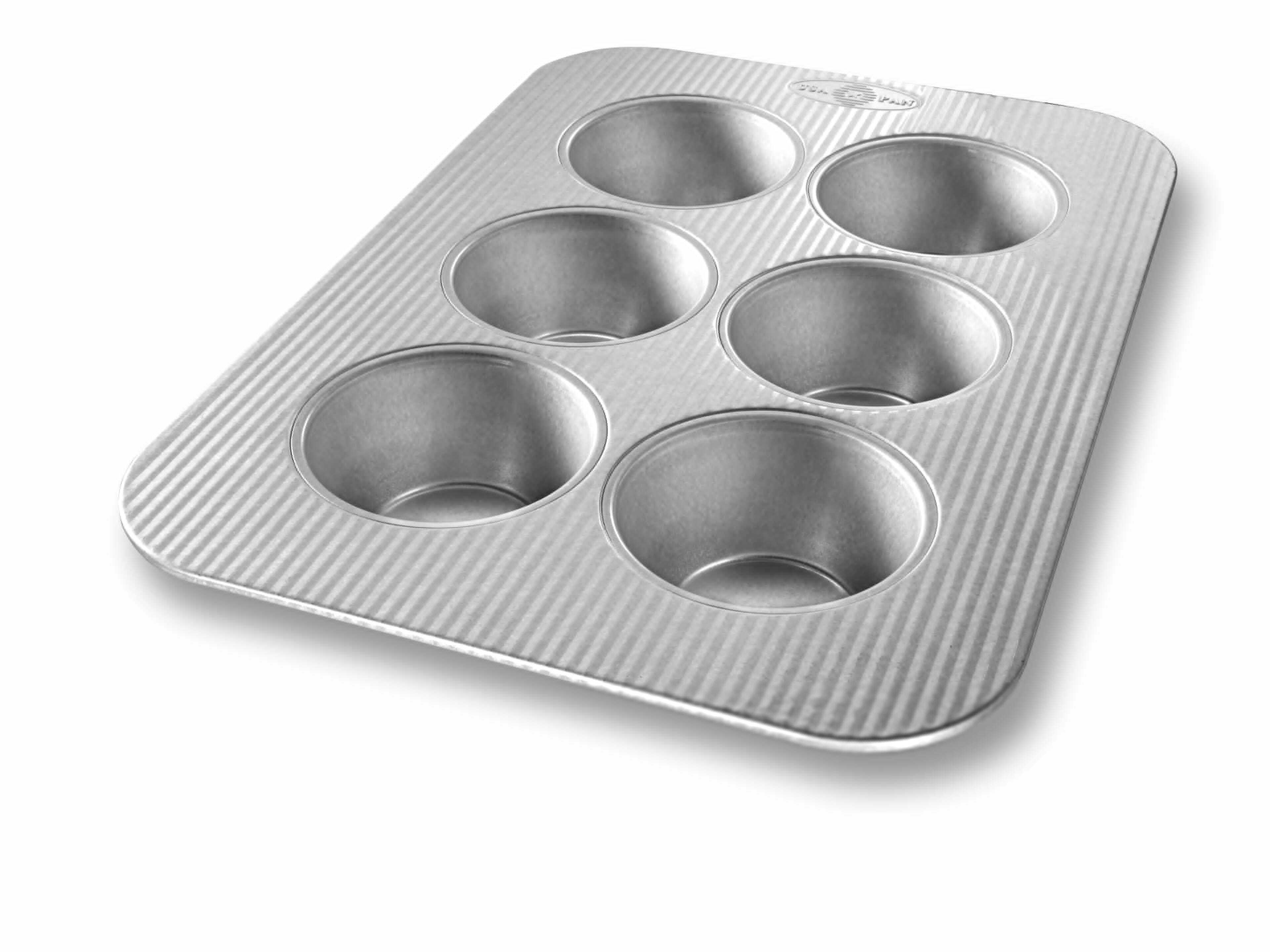  G & S Metal Products Company OvenStuff Non-Stick 6 Cup Jumbo  Muffin Pan - American-Made: Extra Large Cupcake Pans: Home & Kitchen
